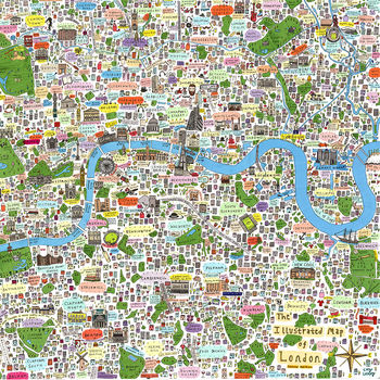 Limited Edition London Illustrated Map Print, 4 of 4