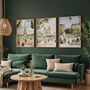 Set Of Three Paris, France Watercolour Prints, thumbnail 1 of 8
