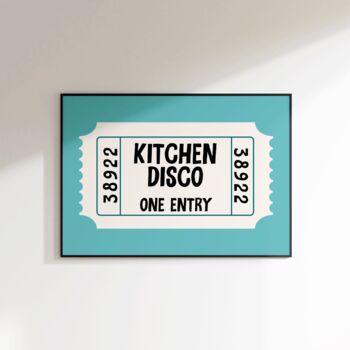 Kitchen Disco Print Kitchen Wall Art, 6 of 8
