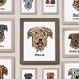 Custom Airedale Terrier Dog Portrait Print With Flowers, thumbnail 6 of 9