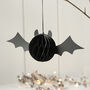 Halloween Honeycomb Paper Bat Decoration, thumbnail 1 of 2