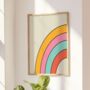 Rainbow Print Colourful Wall Art, thumbnail 4 of 5