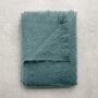 Albie Mohair Blanket Faded Teal, thumbnail 1 of 3