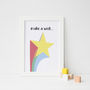 'Make A Wish' Star Print, thumbnail 2 of 2