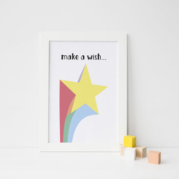 'Make A Wish' Star Print, 2 of 2