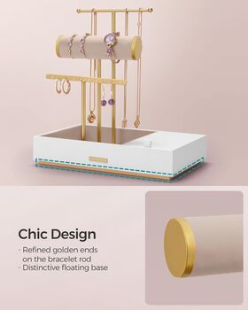 Jewellery Display Stand With Mirror Panel, 6 of 7