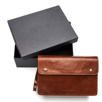 Personalised Men's Leather Pochette 'Santino Small', 9 of 12