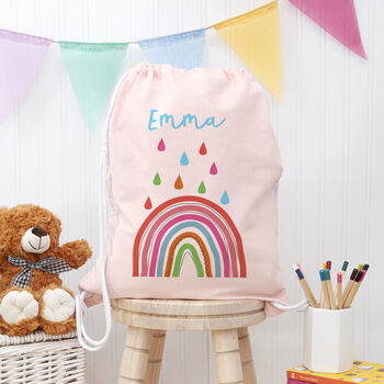 Personalised Children's Rainbow Pe Kit Bag, 7 of 12