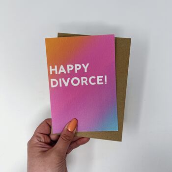 Congratulations 'Happy Divorce' Card, 2 of 3