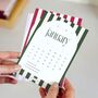2026 Desk Calendar With Refillable Cards With Wood Stand, thumbnail 7 of 10