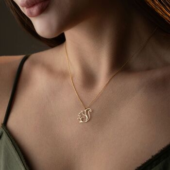 Woodland Magic Squirrel Necklace, 6 of 9