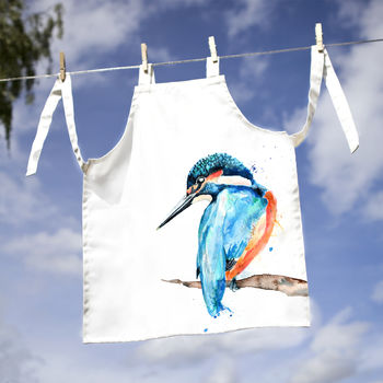 Inky Kingfisher Child's Apron, 2 of 6