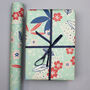 Birthday Present Wrapping Paper Floral Pattern, thumbnail 2 of 2