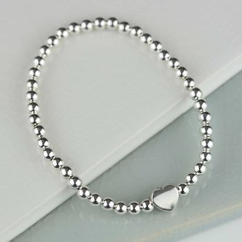 Milly Silver Heart Charm Bracelet, 2 of 4