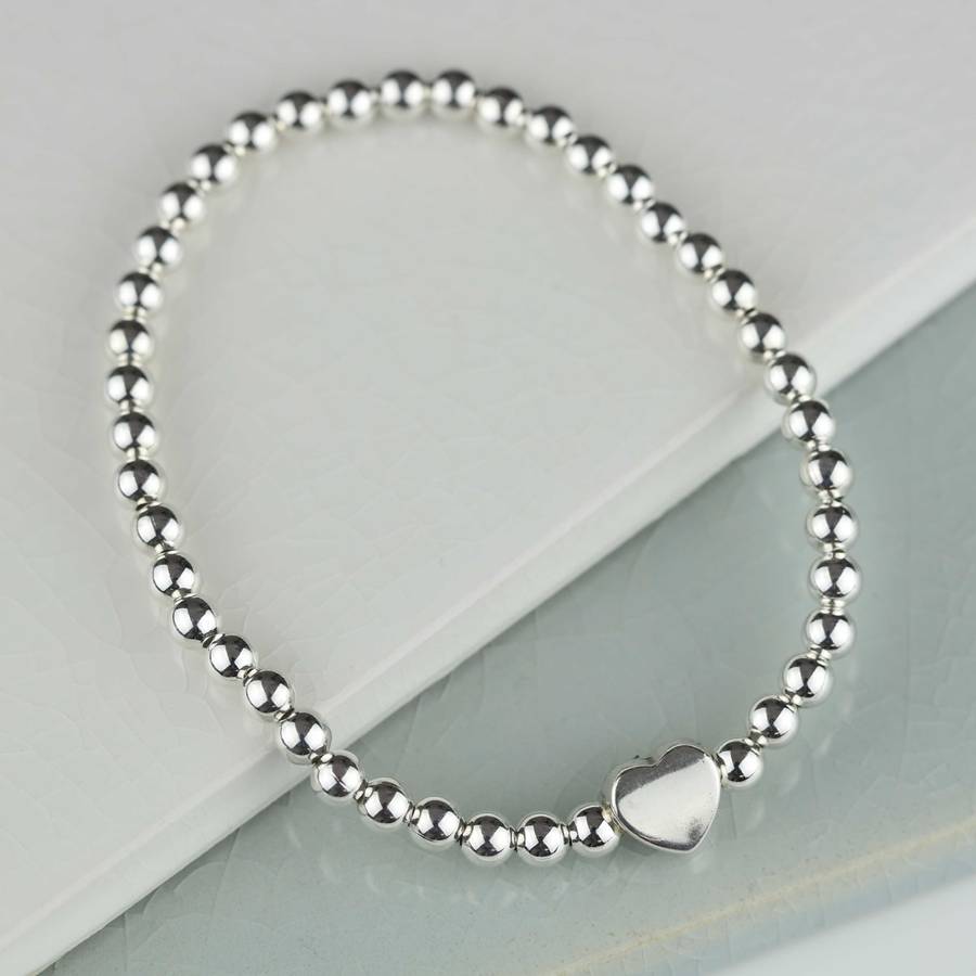 Milly Silver Heart Charm Bracelet By Nest Gifts