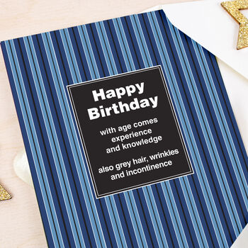Funny Birthday Card For Men, With Age Comes Knowledge, 2 of 5