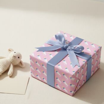 Adorable Baby Bottle Gift Wrapping Paper – Luxury And Sustainability Combined, 8 of 11