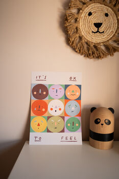 It's Ok To Feel Emotions Illustrative Art Print, 4 of 6
