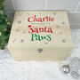 Personalised Santa Paws Pet Christmas Eve Box Five Sizes, thumbnail 1 of 7