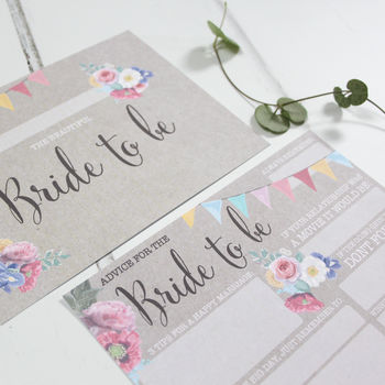 Advice For The Bride To Be Cards: Bright Floral, 2 of 5