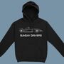 Sunday Drivers Race Car Hoodie, thumbnail 2 of 2