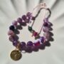 Amethyst Astrology Adjustable Crystal Bracelet, thumbnail 1 of 7