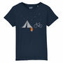 Bike And Tent Kids Organic Cotton T Shirt, thumbnail 2 of 4
