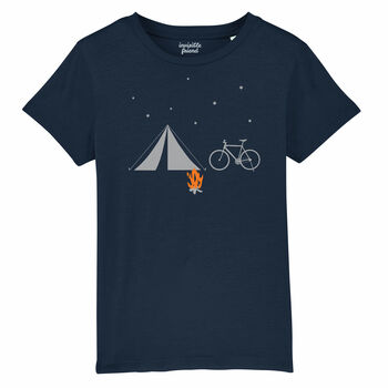 Bike And Tent Kids Organic Cotton T Shirt, 2 of 4