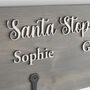 Personalised Christmas Stocking Hanger, Santa Stop Here, thumbnail 5 of 8