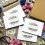 Wildflower Foxglove And Lupin Thank You Cards, thumbnail 3 of 5