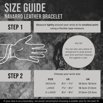 Men's Adjustable Black Leather Bracelet | Genuine Thick Double 6mm Woven Leather With Black Stainless Steel Snap Clasp, 6 of 7