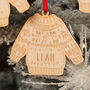 Personalised Christmas Jumper Family Decoration, thumbnail 2 of 5