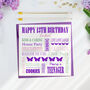 Personalised Butterflies 13th Birthday Card, thumbnail 2 of 2