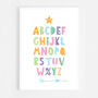 Alphabet Multi Scandi Nursery Print, thumbnail 5 of 5