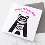 Personalised Raccoon Mother's Day Card, thumbnail 1 of 2