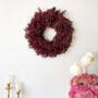 Preserved Burgundy Ruscus Wreath, thumbnail 3 of 5