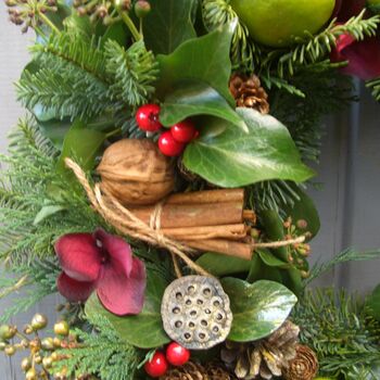 Fresh Classic Traditional Christmas Wreath, 7 of 7