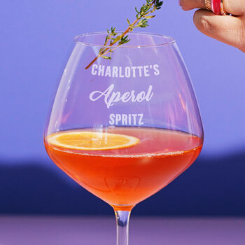 Personalised Aperol Spritz Glass, 2 of 6