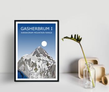 Gasherbrum I Worlds 11th Highest Peak Art Print, 2 of 3
