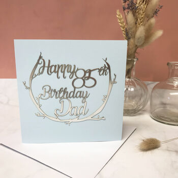 Personalised Any Age Papercut Birthday Card, 9 of 12