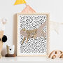 Leopard Sleeping Nursery Children's Art Print, thumbnail 2 of 5