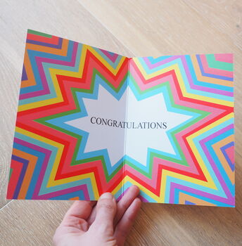 Rainbow Congratulations Card, 3 of 7