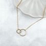 Interlocking Circle Necklace, thumbnail 2 of 4