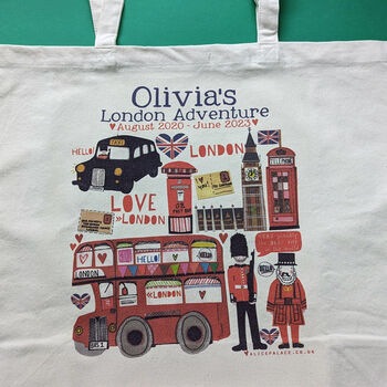 Personalised About London Town Bag, 8 of 12