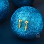 Tiny Dangling Spike Stud Earrings In Sterling Silver, thumbnail 5 of 11