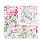 Wedding 100% Cotton Flower Print Tie Pink And White, thumbnail 2 of 2