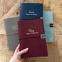 Vegan Leather Journal Cover | A5 Or A6 Personalised Refillable Notebook Holder, thumbnail 2 of 10