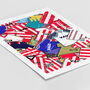 Sunderland Football Shirt Mash Up Print, thumbnail 3 of 3
