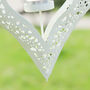 Ivory Hanging Heart Candle Holder, thumbnail 3 of 8