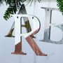 Personalised Metallic And White Letter Decorations, thumbnail 1 of 2